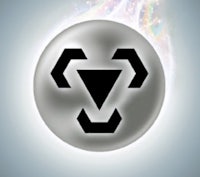 an image of a silver ball with an arrow in it